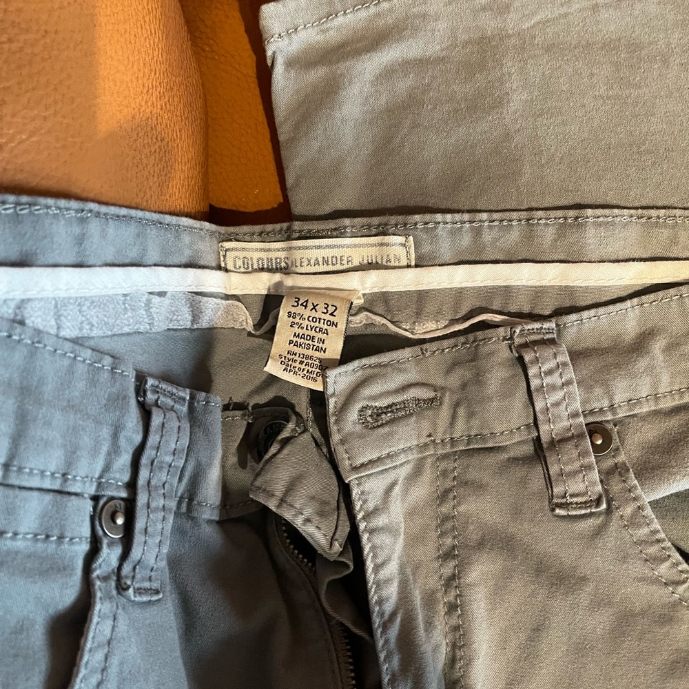 Men 34x32 gray pants. Used, like new. - Picture 2 of 2